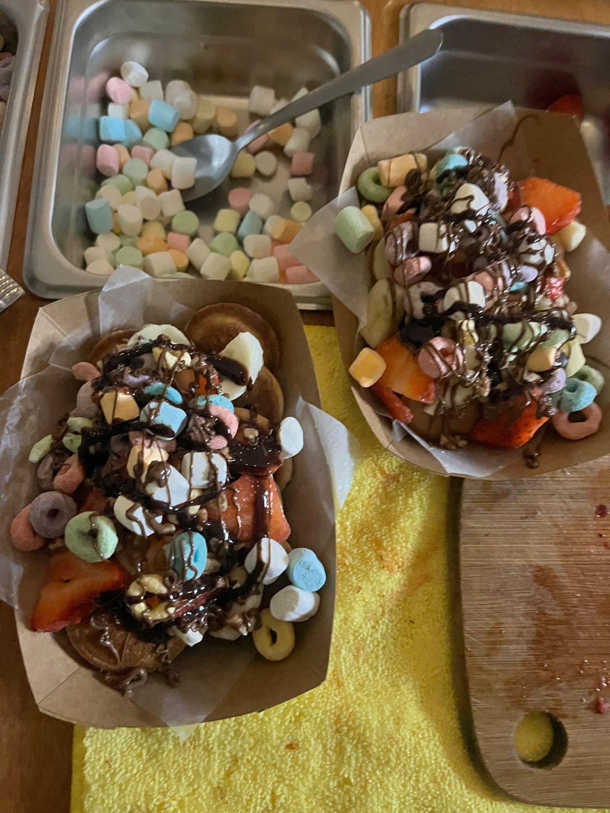 Mini Hotcakes con Toppings